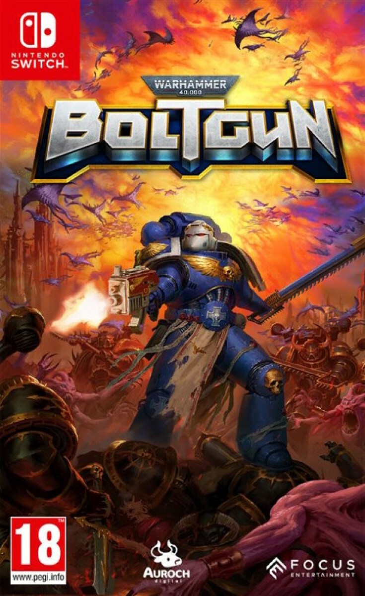jaquette reduite de Warhammer 40 000: Boltgun sur Switch