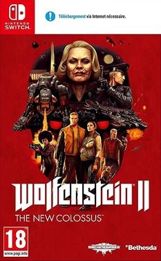 jaquette reduite de Wolfenstein II: The New Colossus sur Switch