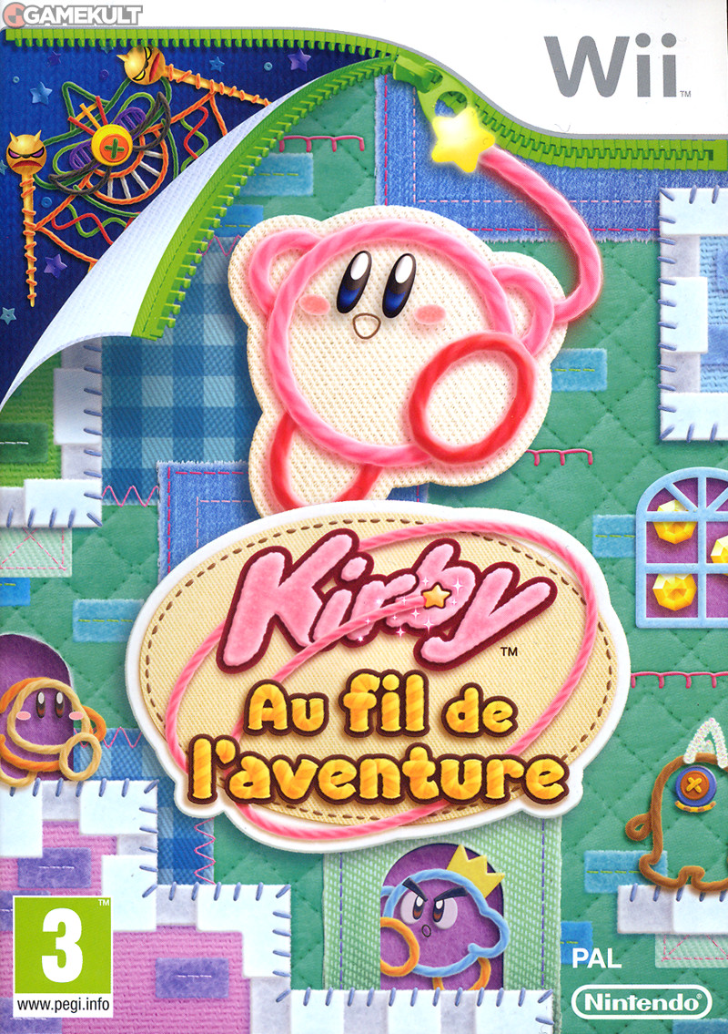 jaquette reduite de Kirby: Au Fil de l'Aventure sur Wii