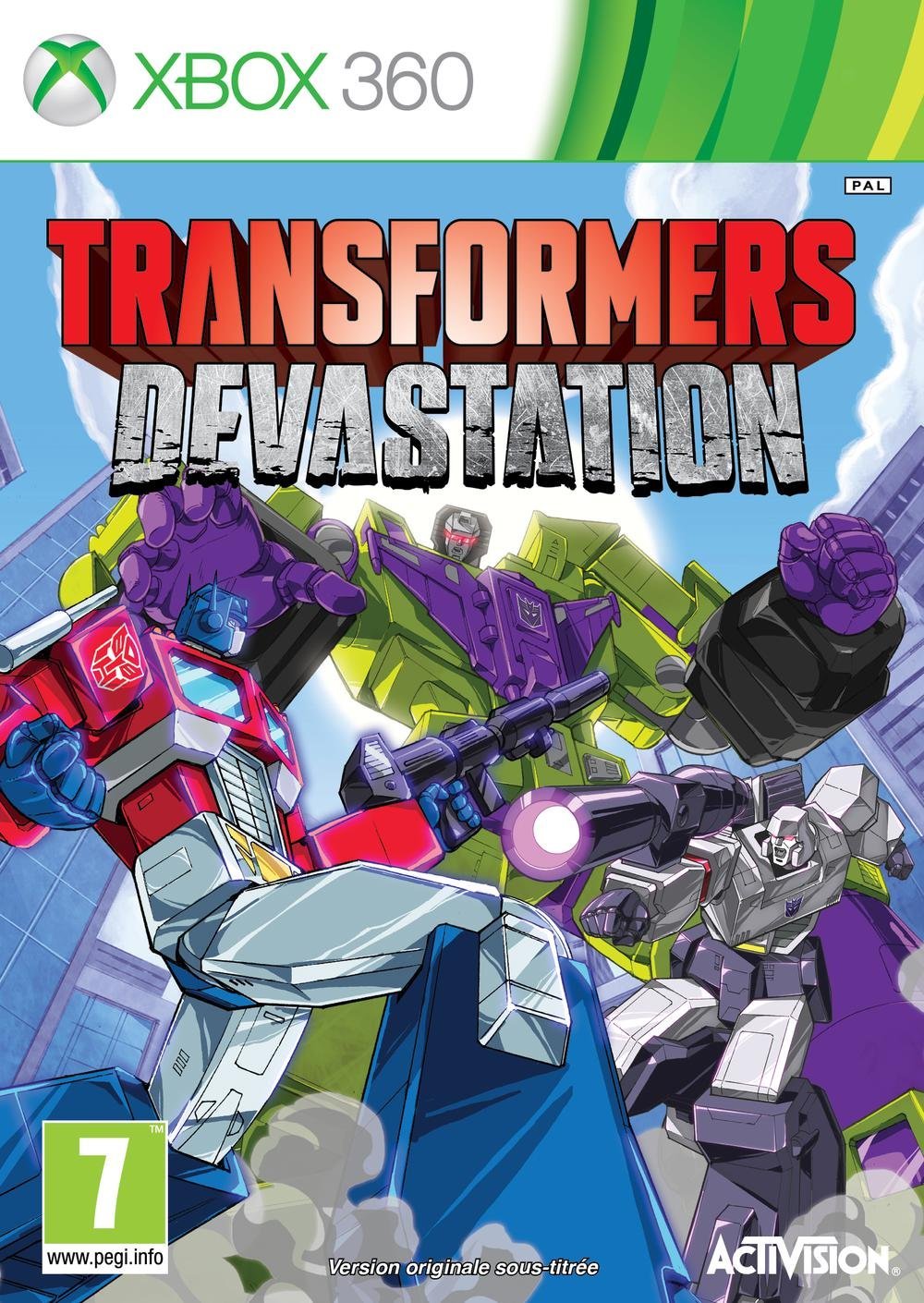 jaquette de Transformers: Devastation sur Xbox 360