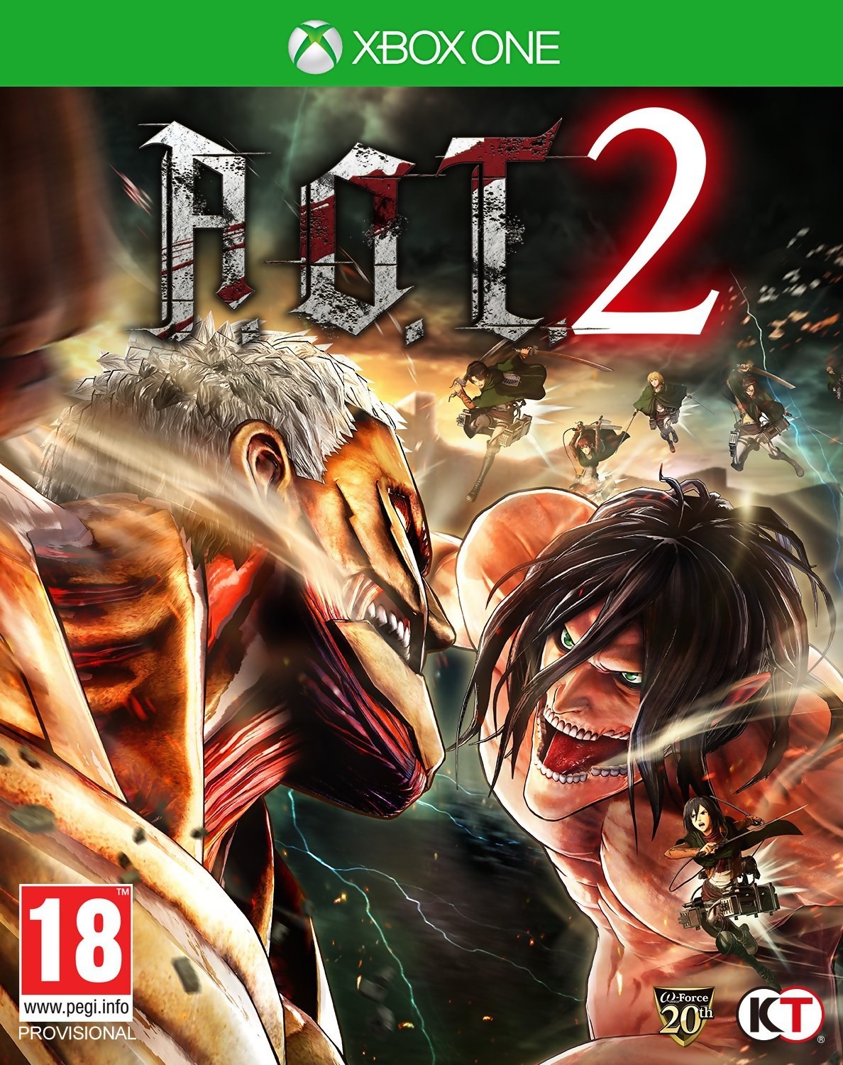 jaquette reduite de Attack on Titan 2 sur Xbox One