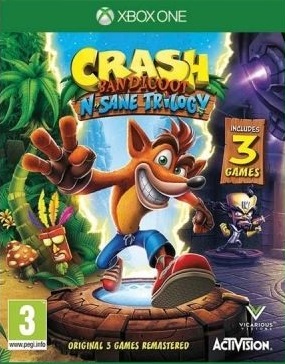 jaquette reduite de Crash Bandicoot N. Sane Trilogy sur Xbox One