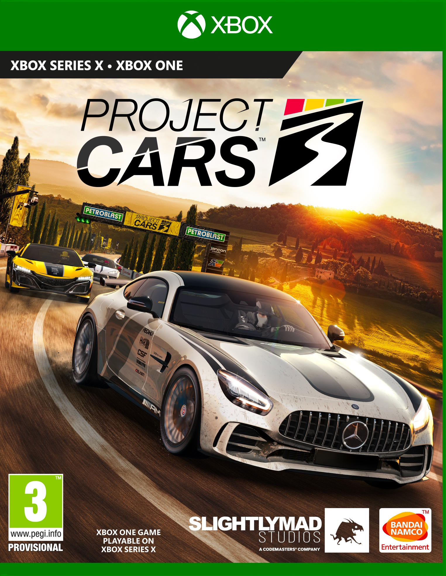 jaquette reduite de Project CARS 3 sur Xbox One
