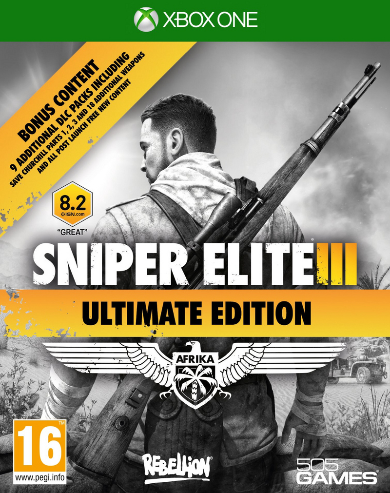 jaquette reduite de Sniper Elite 3: Ultimate Edition sur Xbox One