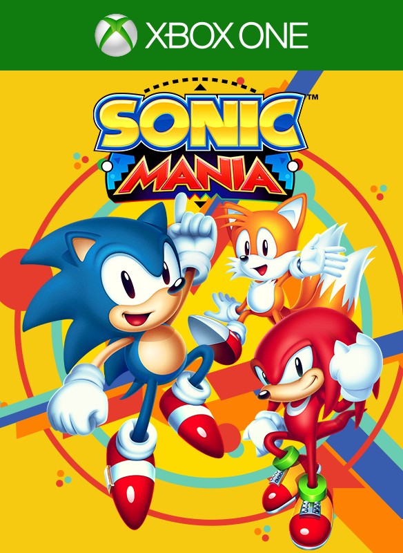 jaquette reduite de Sonic Mania sur Xbox One