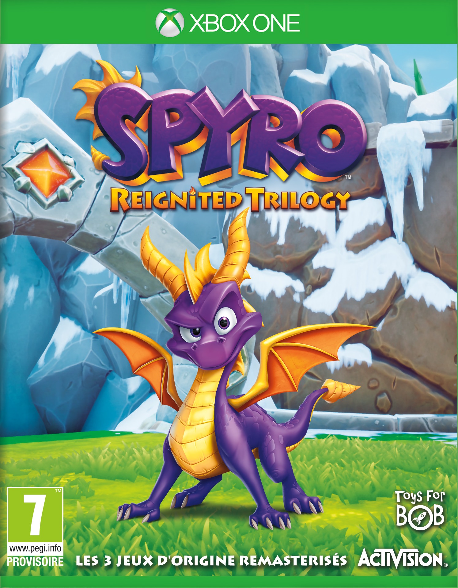 jaquette reduite de Spyro: Reignited Trilogy sur Xbox One