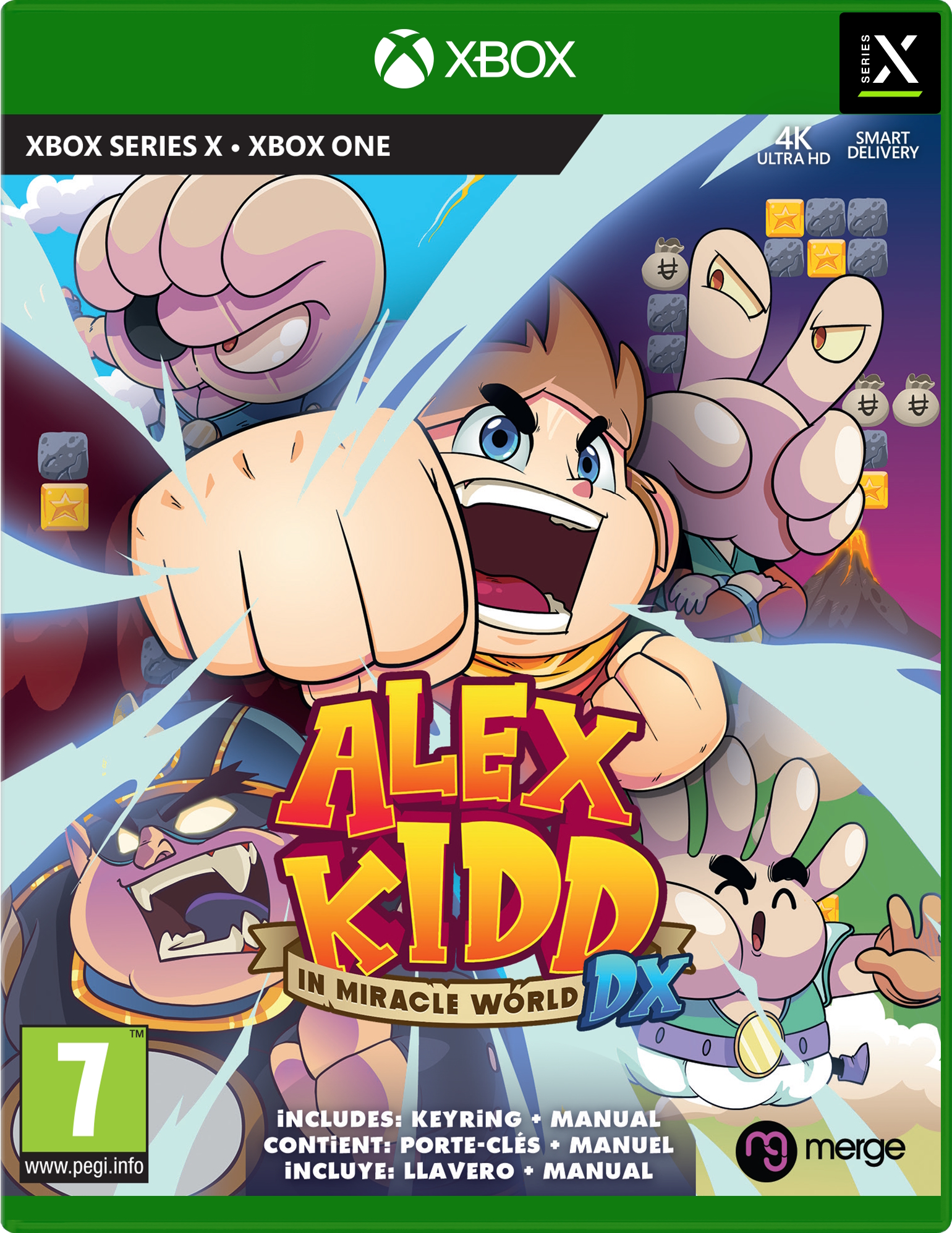 jaquette reduite de Alex Kidd in Miracle World DX sur Xbox Series