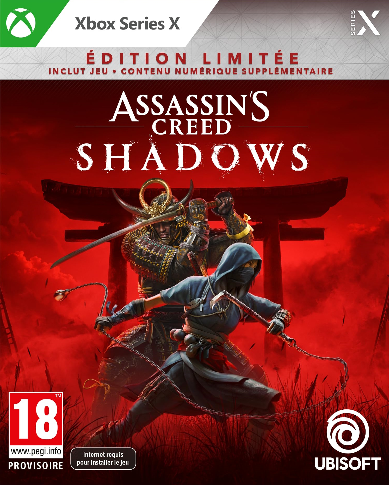 jaquette reduite de Assassin's Creed Shadows sur Xbox Series