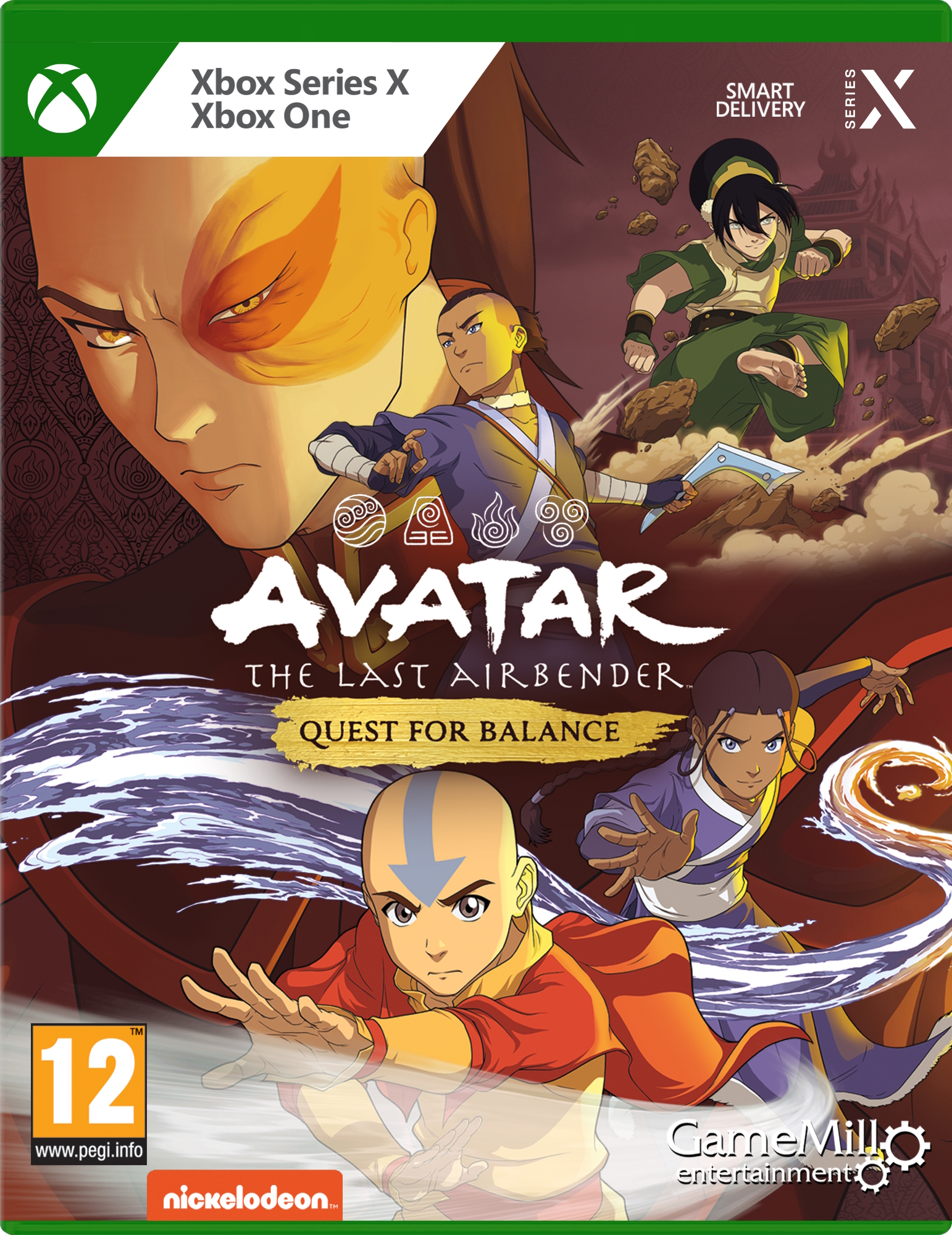 jaquette reduite de Avatar The Last Airbender: Quest for Balance sur Xbox Series