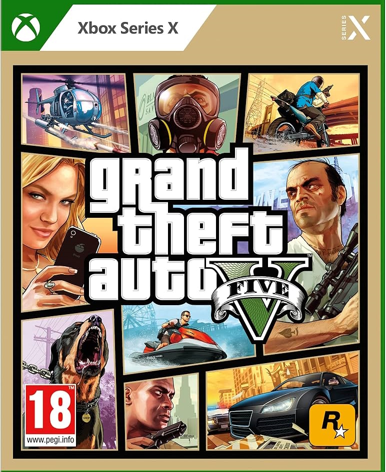 jaquette reduite de Grand Theft Auto V sur Xbox Series