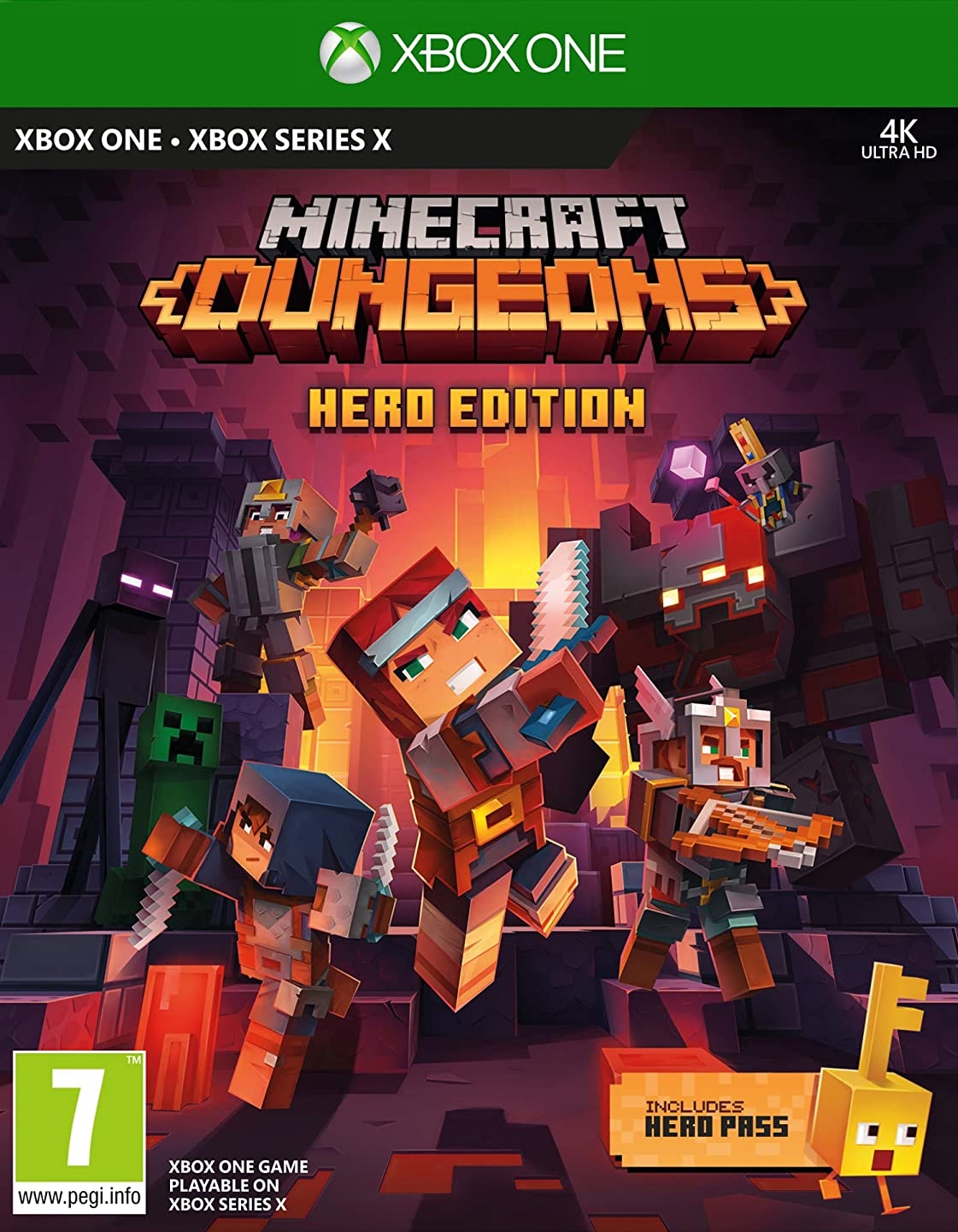 jaquette de Minecraft Dungeons sur Xbox Series