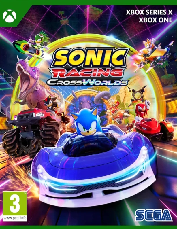 jaquette reduite de Sonic Racing: CrossWorlds sur Xbox Series