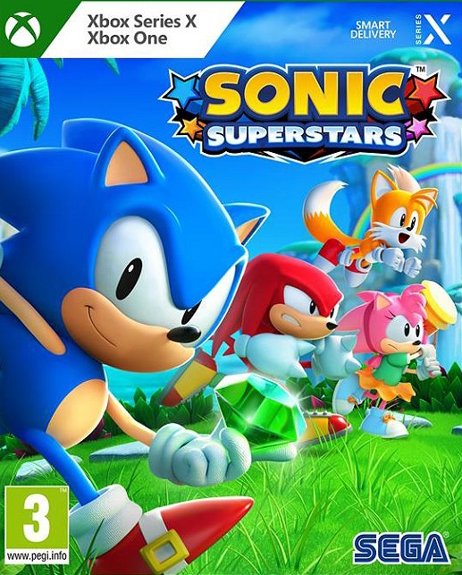 jaquette reduite de Sonic Superstars sur Xbox Series